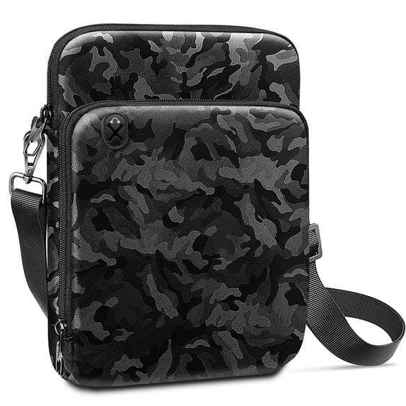 FINPAC 11 Inch Tablet Sleeve Case Shoulder Bag for 11" iPad Pro (2018-2024), 10.9" iPad 10th Gen (2022), 10.9" iPad Air 5/4 (2024/2022/2020), 10.2" iPad, Surface Go 4/3/2, Galaxy Tab, Camouflage Black