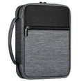 thumbnail image 1 of FINPAC Bible Cover, Carrying Book Case Church Bag Bible Protective with Handle and Zippered Pocket, Perfect Gift for Men Women Father, Gray, 1 of 8