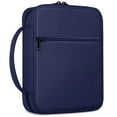 thumbnail image 1 of FINPAC Bible Cover, Carrying Book Case Church Bag Bible Protective with Handle and Zippered Pocket, Perfect Gift for Men Women Father, Navy, 1 of 7