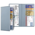 thumbnail image 1 of FINPAC Car Registration & Insurance Card Holder, Glove Box Card Organizer Wallet, Car Document Holder for Cards, Driver License & other Essential Documents, Ice Blue, 1 of 7