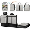 thumbnail image 1 of FINPAC Car Trunk Organizer, Unzip Hanging Back Seat Storage with Built-in Cooler, Large Capacity Interior Car Accessories for Jeeps, SUVs, Vans (Gray), 1 of 7