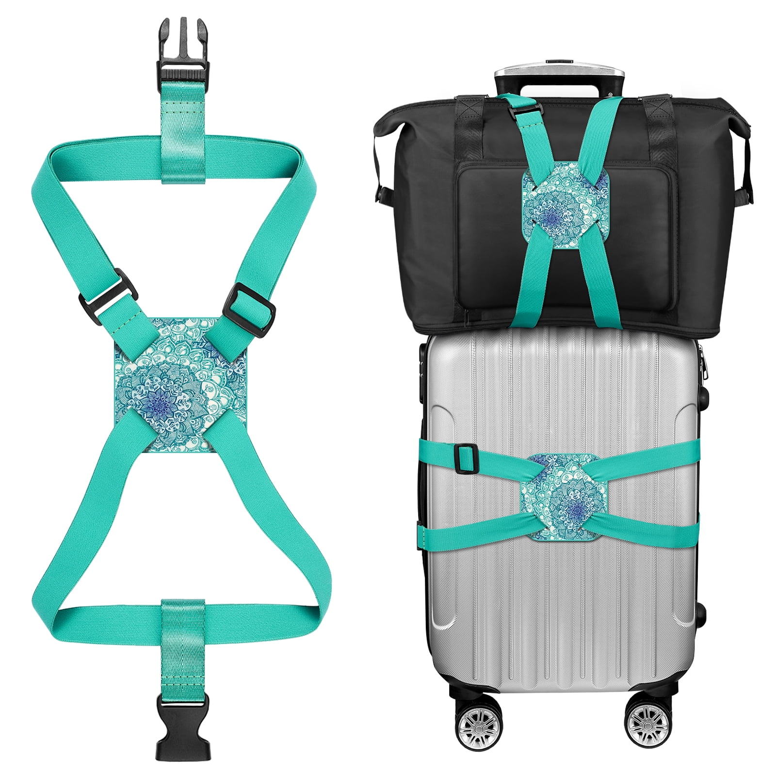 Adjustable Luggage Straps Bag Bungees for Add a Bag Easy to Travel