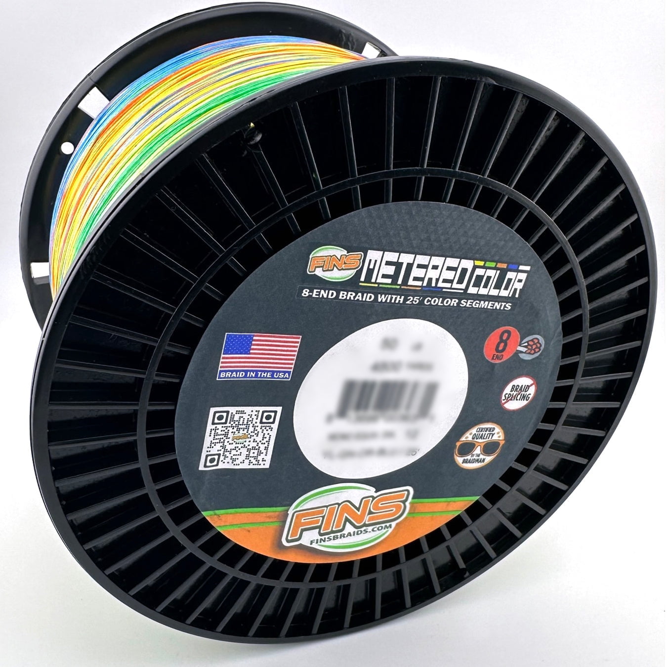 FINS Braids Metered Color 8-End Braid with 25’ Color Segments Braided ...