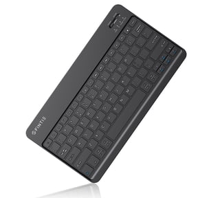 FINTIE 11-Inch Ultrathin Wireless Bluetooth Keyboard Compatible with iPad Samsung Tablet, iPhone Smartphone, iOS, Android Tablets Phone, Black