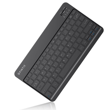 FINTIE 11-Inch Ultrathin Wireless Bluetooth Keyboard Compatible with iPad Samsung Tablet, iPhone Smartphone, iOS, Android Tablets Phone, Black