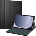 thumbnail image 1 of FINTIE Backlit Keyboard Case for Samsung Galaxy Tab A11+ Plus 2025/ A9+ Plus 11 Inch 2023, Detachable 7-Color Backlight Bluetooth Keyboard Protective Stand Cover, Black, 1 of 8