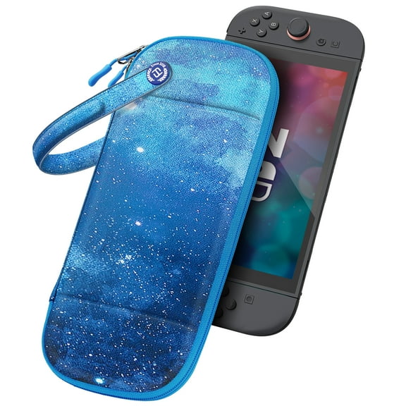 FINTIE Case for Nintendo Switch 2 (2025), Protective Hard Shell Slim Carrying Case w/10 Game Card Slots, Portable Travel Storage Cover w/Pocket for Amiibo Card & Accessories, Starry Sky
