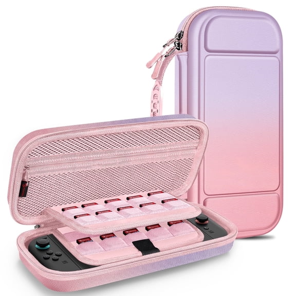 FINTIE Case for Nintendo Switch 2 (2025), Shockproof Hard Shell Carrying Cover Portable Protective Travel Bag with 20 Game Card Slots & Inner Pocket, Fantasy Ombre