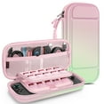thumbnail image 1 of FINTIE Case for Nintendo Switch 2 (2025), Shockproof Hard Shell Carrying Cover Portable Protective Travel Bag with 20 Game Card Slots & Inner Pocket, Pink&Green, 1 of 10