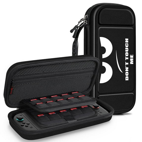FINTIE Case for Nintendo Switch 2 (2025), Shockproof Hard Shell Carrying Cover Portable Protective Travel Bag with 20 Game Card Slots & Inner Pocket, Don't Touch