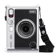 FINTIE Clear Case for Fujifilm Instax Mini EVO Camera - Crystal Hard PVC Protective Cover with Removable Shoulder Strap