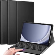 FINTIE Keyboard Case for Samsung Galaxy Tab A11+ Plus 2025/ A9+ Plus 11 Inch 2023, Slim Stand Cover with Built-in Trackpad Detachable Wireless Bluetooth Keyboard, Black