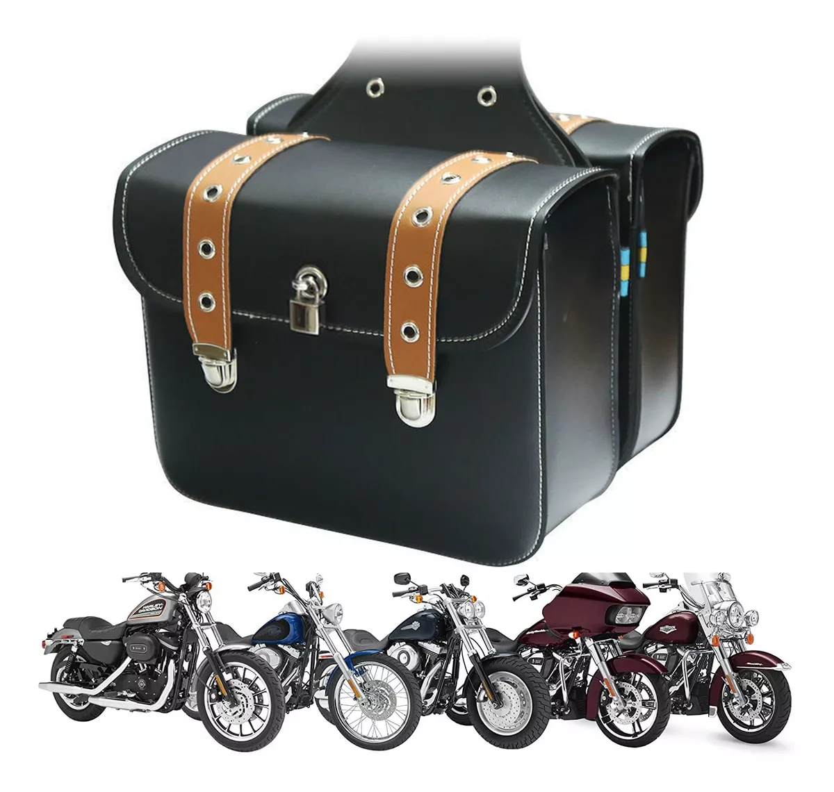 Raider Motorcycle Zip Off Removable Saddlebags