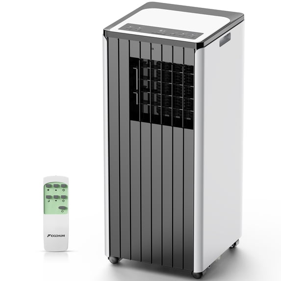FIOGOHUMI 10000 BTU Portable Air Conditioner for 350 Square Feet with Remote Control