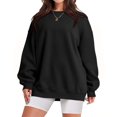 thumbnail image 1 of FIOPHY Oversized Sweatshirt for Women Fleece Long Sleeve Crew Neck Casual Pullover Sweatshirts Fall Tops, 1 of 6