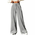 thumbnail image 1 of FIOPHY Womens Casual Baggy Sweatpants Wide Leg Drawstring Elastic Waist Lounge Pants Fall Workout Joggers with Pockets, 1 of 8