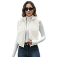 thumbnail image 1 of ieFashion Womens Faux Fur Vest Lapel Collar Sleeveless Zip Up Cardigan Vest Top Fuzzy Coats Jacket Fluffy Outwear with Pockets, 1 of 8