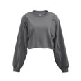 thumbnail image 1 of FIOPHY Womens Oversized Cropped Sweatshirts Crew Neck Long Sleeve Pullover Sweatshirt Casual Fall Tops, 1 of 6