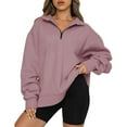 thumbnail image 1 of FIOPHY Womens Oversized Half Zip Sweatshirts Long Sleeve Pullover Sweatshirt Casual Fall Clothes, 1 of 6