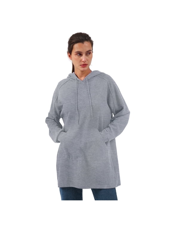Womens Oversized Hoodies Sweatshirts Long Sleeve Drawstring Pullover Sweatshirt Fall Tops with Pocket, S-2XL