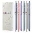 thumbnail image 1 of FIOVER 6PCS Retractable Gel Ink Pens 0.7mm No Smear & Smudge Black Ink Pen, 1 of 7