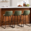 Bar Counter Tools LEGAHOME Swivel Bar Stools Set of 2, 26” Upholstered Counter Height Bar ...