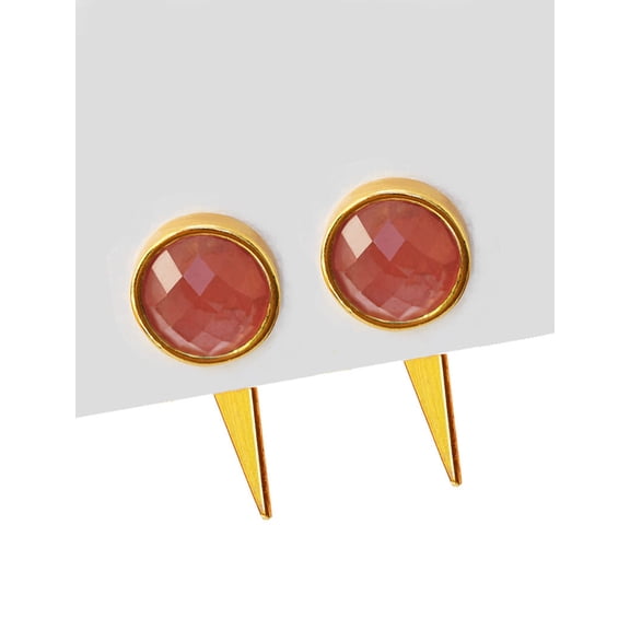FIRE 3-WAY GEMSTONE SPIKE EARRING JACKETS