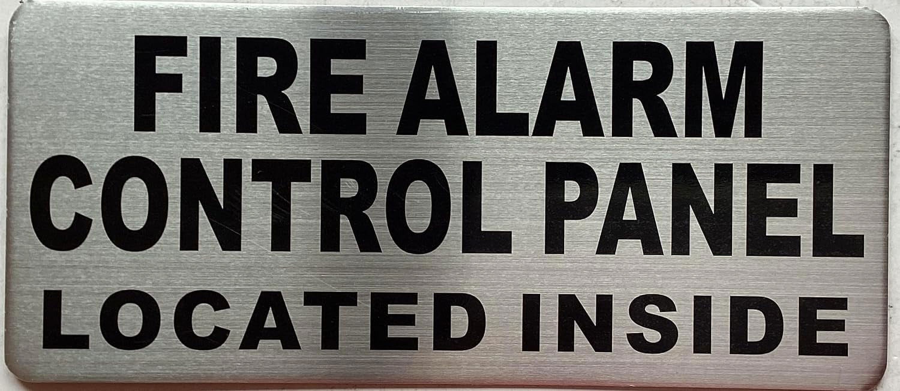FIRE ALARM CONTROL PANEL LOCATED INSIDE SIGN FACP INSIDE SIGN (BRUS