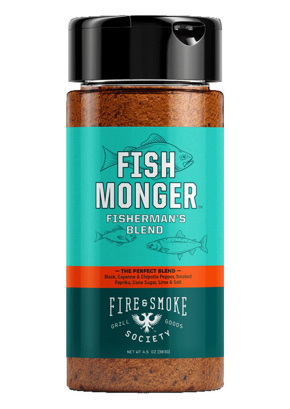 Fire and Smoke Fish Monger Seasoning, 16 Ounce -- 6 per case