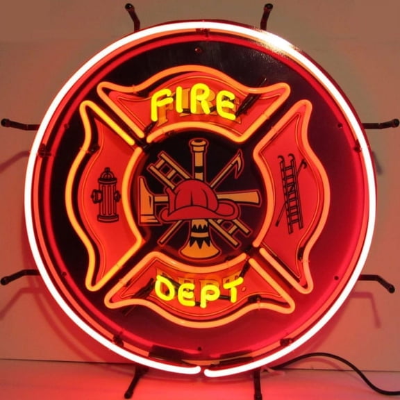 FIRE DEPARTMENT NEON SIGN  5FIRED