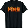 thumbnail image 1 of FIRE HALLOWEEN COSTUME FIRE AND ICE MATCHING COUPLES T-Shirt, 1 of 3