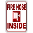thumbnail image 1 of FIRE HOSE INSIDE SIGN ( ALUMINIUM 7X10 -Rust Free ), 1 of 2