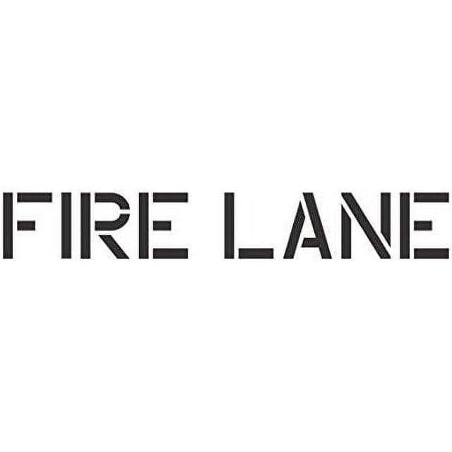 FIRE Lane Stencil | 18 inch Letters | 60 mil Standard Grade | Paint ...