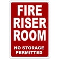 thumbnail image 1 of FIRE RISER ROOM SIGN ( REFLECTIVE !! ALUMINIUM 10x14 -Rust Free ), 1 of 3