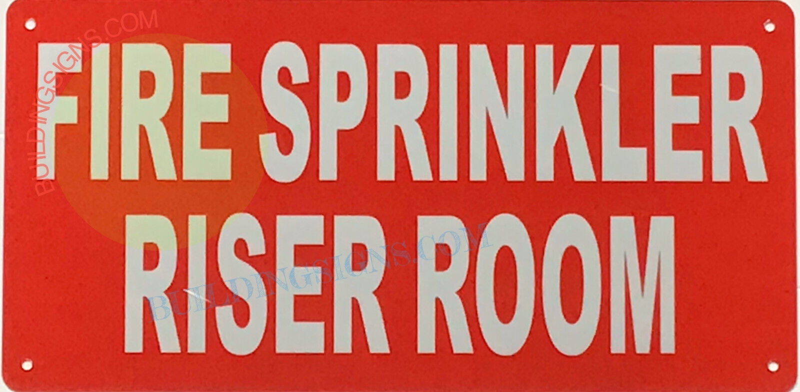 FIRE SPRINKLER RISER ROOM SIGN (10X12,Red,Aluminum) -ref21022 - Walmart.com