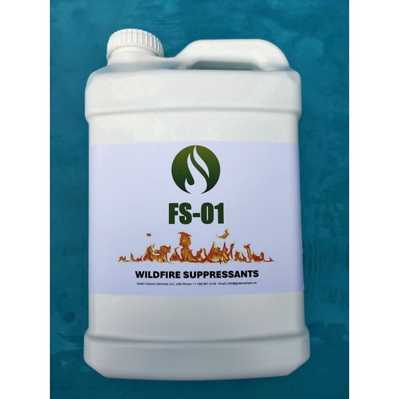 HOME PROTECTION - WILDFIRE SUPPRESSANT FS-01: Non-Toxic and Biodegradable Fire Suppressant