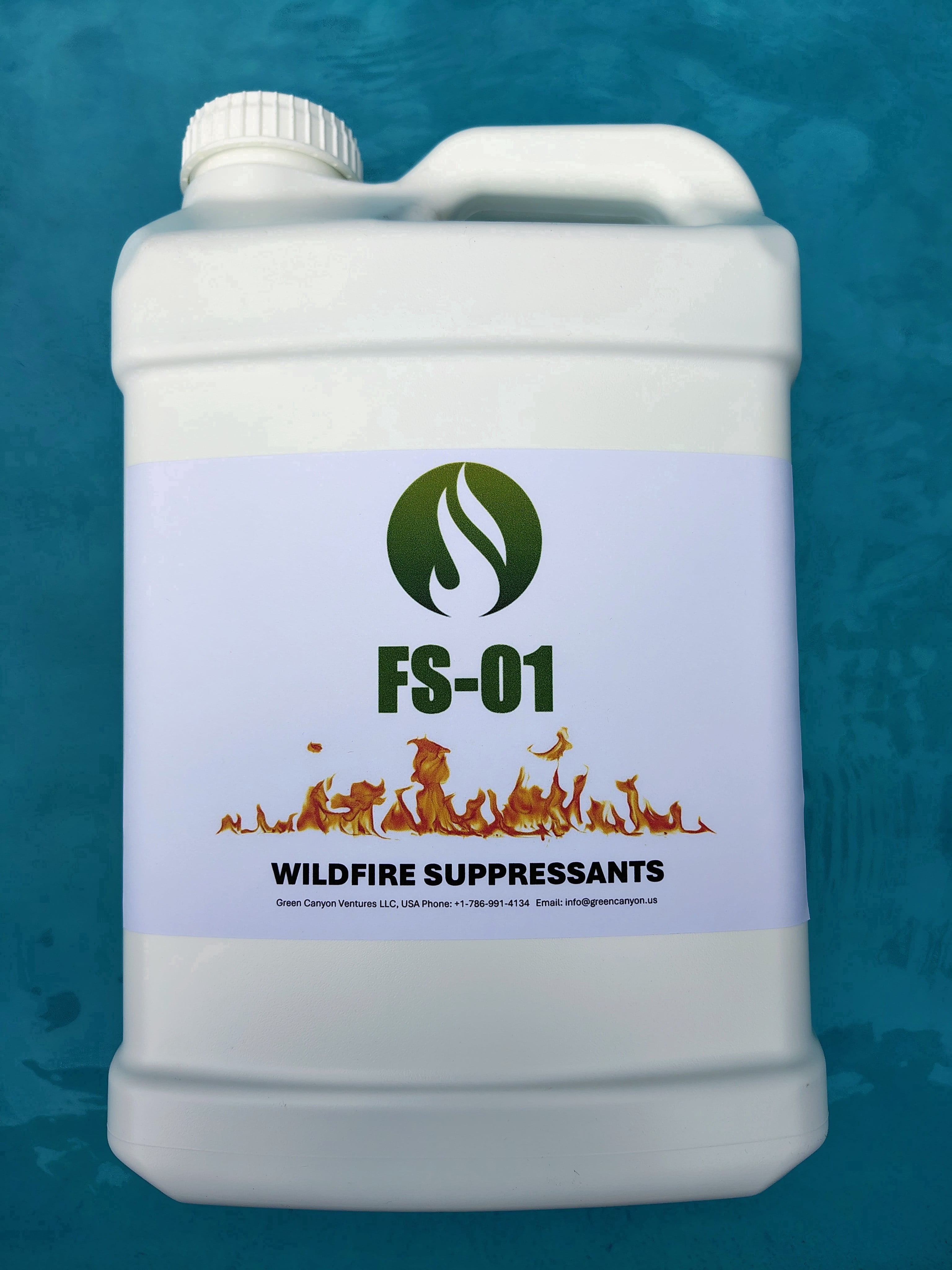 HOME PROTECTION - WILDFIRE SUPPRESSANT FS-01: Non-Toxic and Biodegradable Fire Suppressant