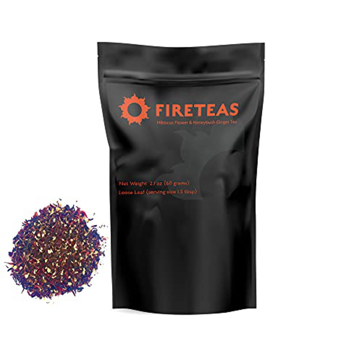 FIRE TEAS Hibiscus Honeybush Ginger Tea - Tasty, Anti Oxidant Rich ...