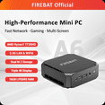 thumbnail image 1 of FIREBAT A6 Slim Mini PC, AMD Ryzen7 7735HS, 16GB, 512GB SSD, Black, 1 of 11