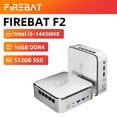thumbnail image 1 of FIREBAT 【F2】Mini PC Intel 14th Gen i5-14450HX | Triple 4K Display | 16GB RAM 512GB SSD | WiFi 6 Ultra Quiet Desktop for Office/Gaming/Design, 1 of 12