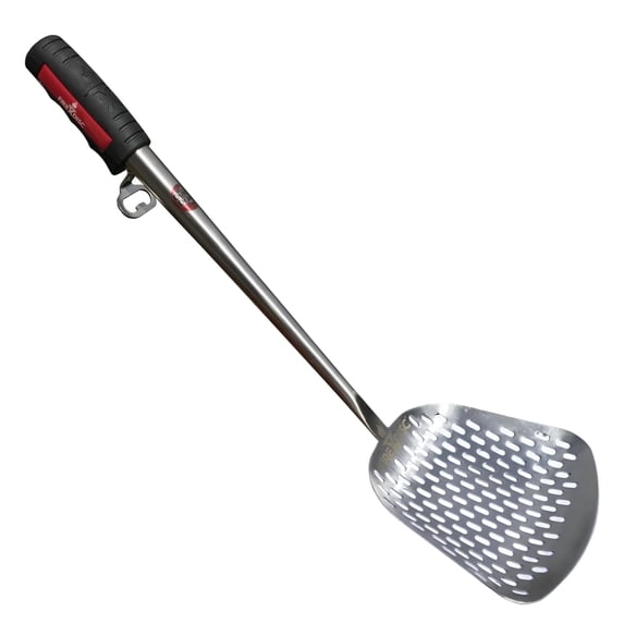 FIREDISC Ultimate Frying Weapon 22-in. Stainless Steel Slotted Outdoor Kitchen Spatula