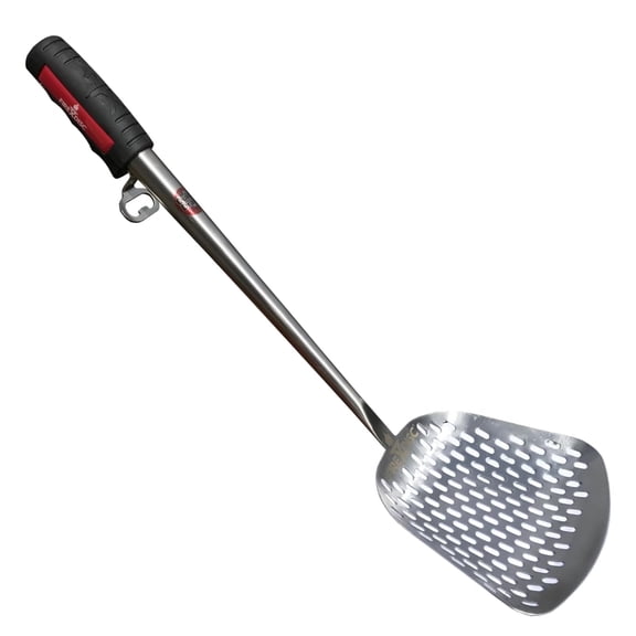 FIREDISC Ultimate Frying Weapon 22-in. Stainless Steel Slotted Outdoor Kitchen Spatula