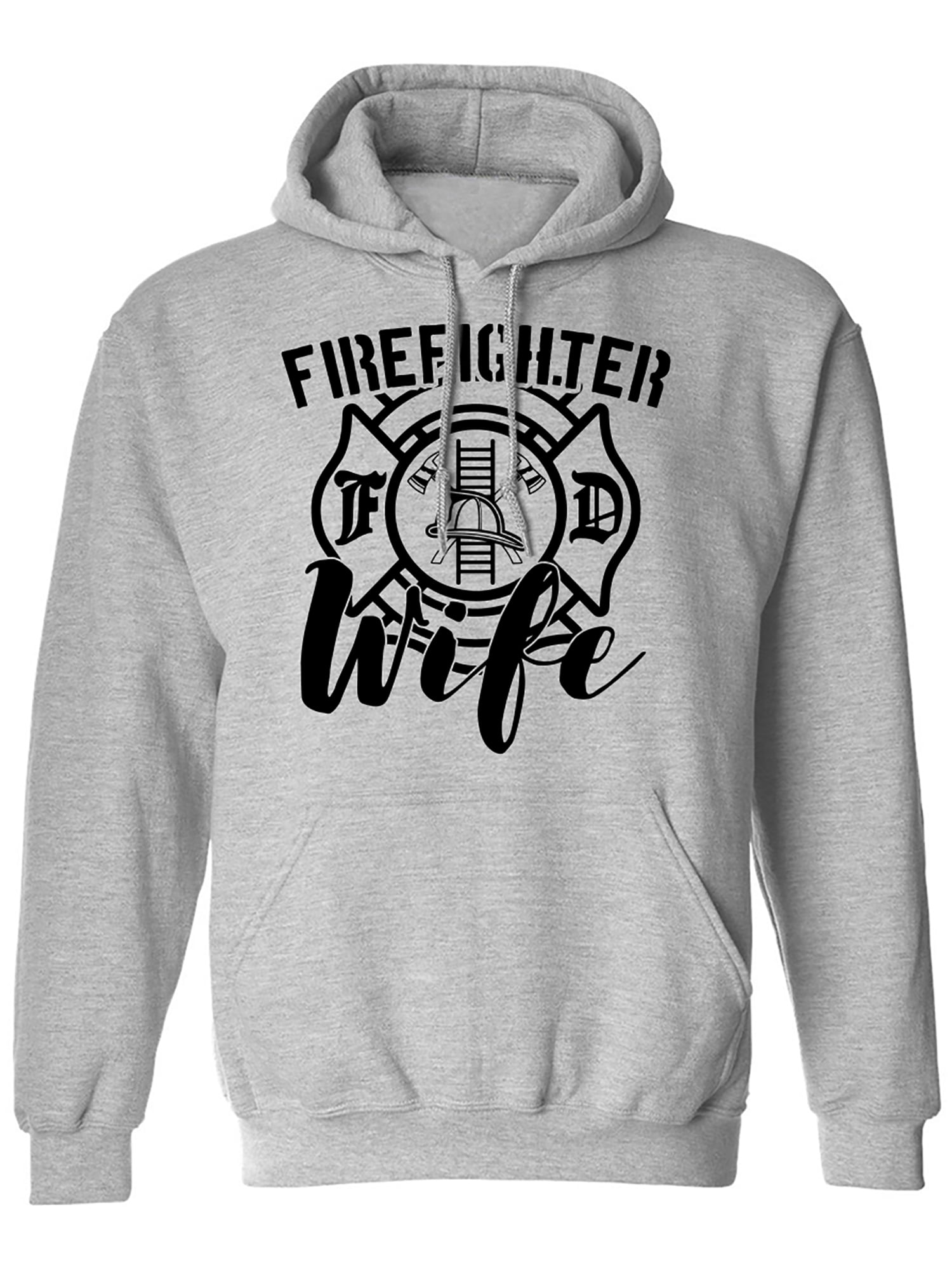 FIREFIGHTER WIFE Adult Hooded Sweatshirt Walmart