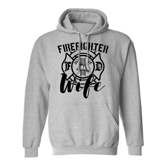 FIREFIGHTER WIFE Adult Hooded Sweatshirt