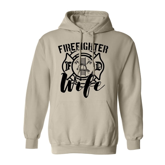 FIREFIGHTER WIFE Adult Hooded Sweatshirt