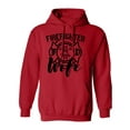 thumbnail image 1 of FIREFIGHTER WIFE Adult Hooded Sweatshirt, 1 of 3