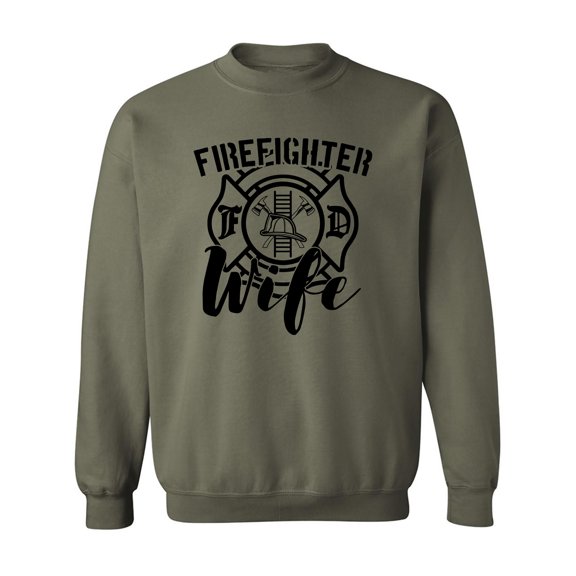 FIREFIGHTER WIFE Crewneck Sweatshirt