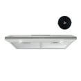 thumbnail image 1 of FIREGAS 30 inch Under Cabinet Range Hood with Ducted / Ductless Convertible Slim Kitchen over Stove Vent, 3 Speed Exhaust Fan, Reusable Filter, LED Lights in Stainless Steel, 1 of 10