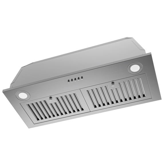 FIREGAS Range Hood 30 inch, Built-in Kitchen Hood with 3 Speed Exhaust Fan, Ducted/Ductless Range Hood, Stainless Steel Range Hoods with Light