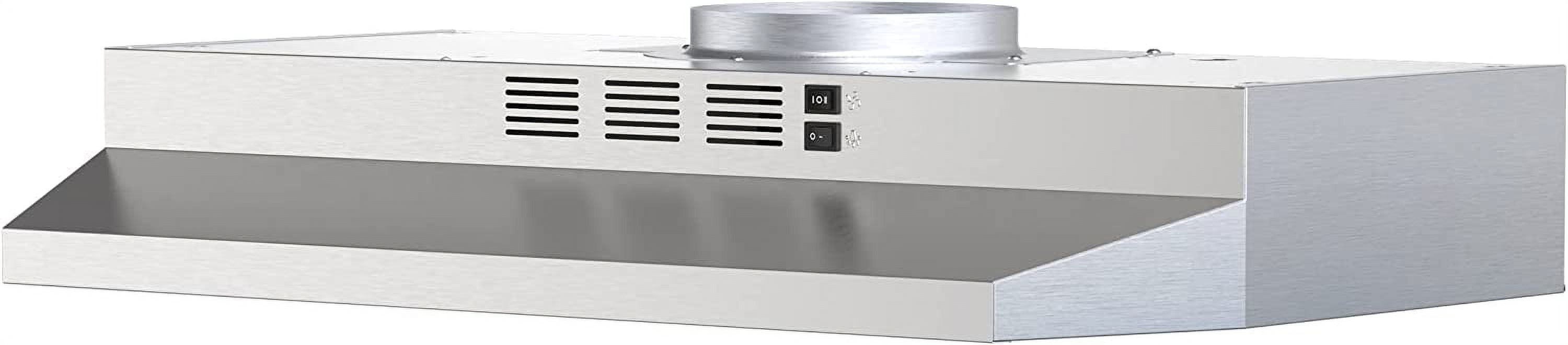 FIREGAS 30 inch Under Stainless Steel Range Hood and Vent Stove
